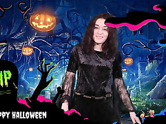 Turkish teen Jasmin Babe fantasies you a happy Halloween!