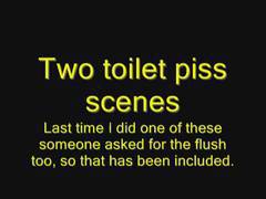 Two Toilet Piss Scenes (at work)