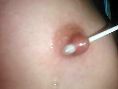 Pierced Nipple Play and tiny soft Globes
