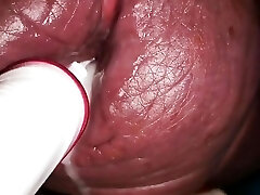 Double Spunk and Urethral Insertion in My Giant Cock