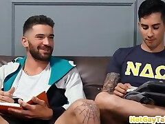 Inked Jock College Rails Unsaddled Dick Before Doggystyled