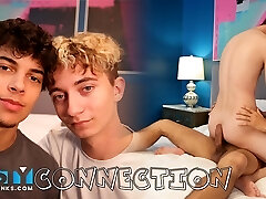 nastytwinks-connection-fuck hookups, jordan et caleb réalisent qu'ils devraient être ensemble-baise intime, romantique et torride