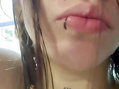 Jerk Off Instructions looking out the window masturbating