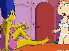 Lois Grfiffin and Marge Simpson Manga Porn