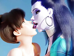 Overwatch - Widowmaker & Tracer Gargle & Fuck Penis on Beach Day (Animation with Sound) Overwatch - Widowmaker & Tracer Gargle & Fuck Penis on Beach Day (Animation with Sound)