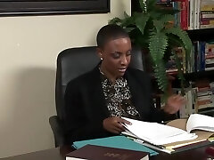Mature Black Big-titted Boss And Her Secretary