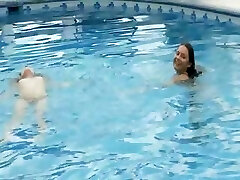 two ultra marvelous lezzies before pool two ultra marvelous lezzies before pool