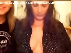 Mummy Flashing Her Tits On Daughters Live