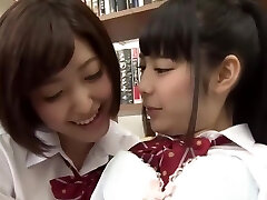 Japanese girls with super-sexy nips sharing sperm