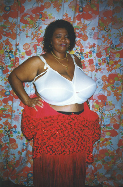 Norma has the biggest black boobs in the world. This sexy mature black  women has 72ZZ black boobs and has no problem letting you have an eye full