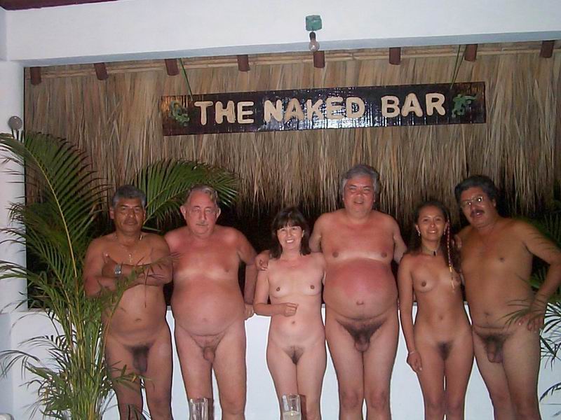 Nudist group pool photos from a private family naturist resort