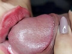 Step sister sucking my cock in close up moaning for cum. ir closeup blowjob ever