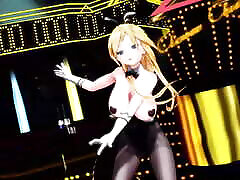 Lily - Dancing in Bunny Suit with Sexy Pantyhose
