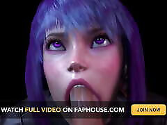 Motoko Gives You a Sloppy Blowjob Ghost in the Shell Parody