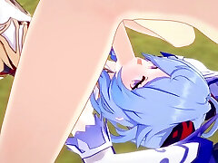 Genshin raine phone - Ganyu goes through another quest with a deep throat and hard penetration