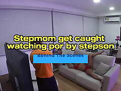 Stepmom caught watching xxx konekodoumei by stepson ! Behind The Scenes