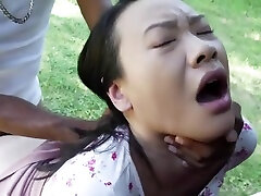 Young sexy petite Chinese Asian girl gets Creampie on outdoors by the best bbw villager BBC