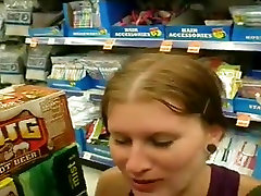 Blow behinderte sex at the supermarket