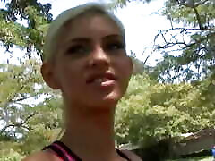 Without Hesitation She Follows the Busty Lesbie Blonde Home to Have Fun with Sex Toys