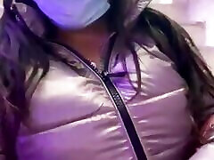 Desi bhabhi showing her screen sex1 in her jacket in public place
