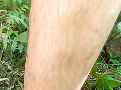 Hairy amazing anal sex outdoor