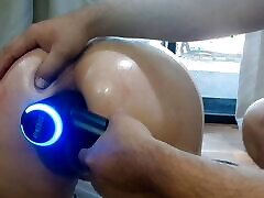 Step brother spank and toy fucking my ass