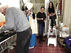 old cuckold slave have to serve domina ful gral sx lover for cleaning studio