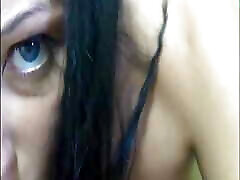 I let a masturbation-loving brunette Jana taste my cock and