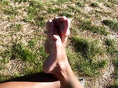 Foot play on shauna levee sex and dick flash