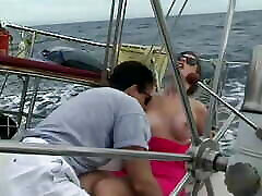 Nice outdoor boat fuck for a sexy cam fuck boyfriend breasted brunette wearing sunglasses