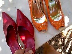 Cumshot in nar canapa thai top-heels shoes