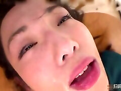 Asian Girl Gets Her First Taste Of Deep With Throat Bulge