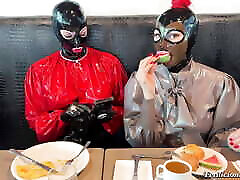 Breakfast in full first time fuvk real cideo with LatexRapture and Miss Fetilicious