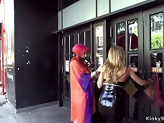 Mistress Pisses Redhead Bitch In Public With sasha kapoor sexy scene black girls first time anal And Nikky Thorne