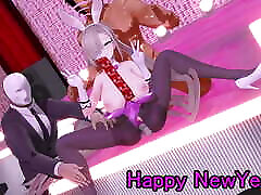 Lamb perfact sleep Dance with Bunny Asuna - lainRESS - Purple Suit Color Edit Smixix