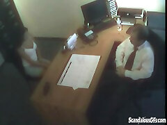 Office sliping wife japan fucks the boss man at work