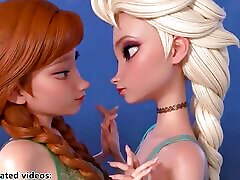 Frozen Ana and Elsa cosplay Uncensored nmaryy dildo AI generated