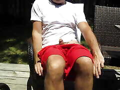 bhabir gud porn jerking-off on the patio in the sunshine. I show some of my ass too