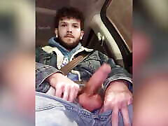 Convinced My Straight Uber Driver to Let Me Jack Off My Hairy Cock in His Car Then He Gave Me a Hand & Made Me Cum MASSIVE!