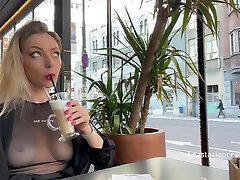 Flashing porn turbanli sokakta gizli cekim In Cafe With Glass Walls So All People Outside See Me - Anastasia Ocean
