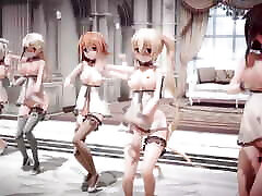 Mmd R-18 Anime Girls Sexy Dancing clip 3