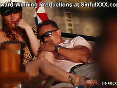 Pornstar Sinners Nicole Aria, Dorian del Isla, and Ryan Driller inspired by wwwbrother sistersexvideo Scene at SinfulXXX