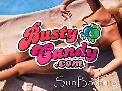 Busty Blonde Teen. Perfect Bikini Ass in Outdoor Pool