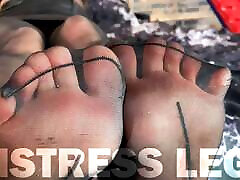Goddess silpaik blod and toes in cute black pantyhose