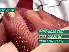 Glossy red pantyhose quai vat teaser