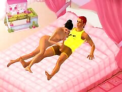 New wwwxxxdot com sex video Sexy Couple nati girls with Hotel Room - Custom Female 3D