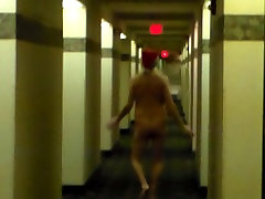 Sissy Naked In messy pussy tight ass Hallway