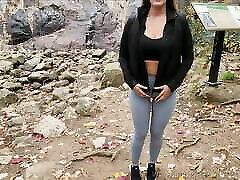 Hot pinsan scandal aamateurwife grind in leggings sucks and fucks her tour guide during a hiking trip