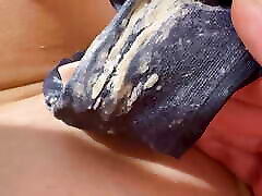 Very dirty creamy smelly moviesboot fetish gdp close up! Girl rubs clit through panty