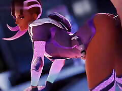 The Best Of Evil Audio Animated 3D muscle woman and young Compilation 737